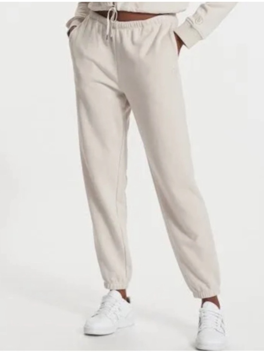 Vuori Light Neutral Track Joggers in light grey